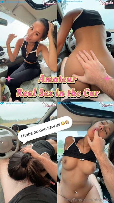 🚨 ***NEW RELEASE!*** 🚨
💦 **Amateur Real Sex in the Car** 💦
➡..