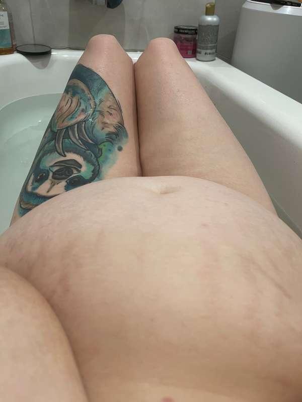 Enjoying a hot bath, what are you guys up to??