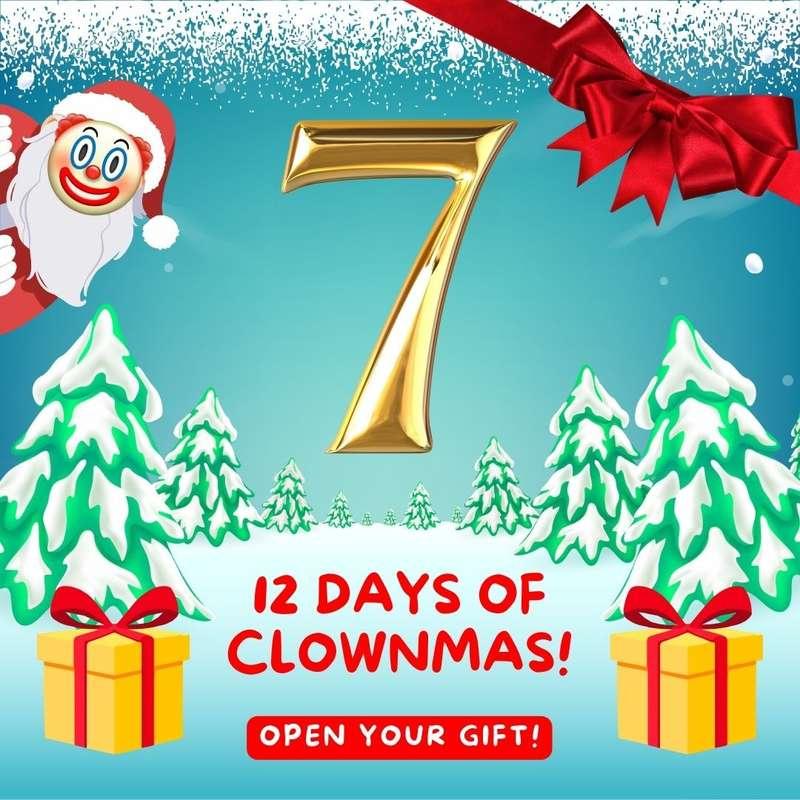 🎄𝟏𝟐 𝐃𝐀𝐘𝐒 𝐎𝐅 𝐂𝐋𝐎𝐖𝐍𝐌𝐀𝐒 – 𝐃𝐀𝐘 𝟕! 🎄

Woohoo! Celebrate the silly season with our sexy clown advent calendar as we count down to CLOWNMAS! 🎁 

🎅
Belle

#fyp #clown #clowngirl #clownfetish #clussy #circus #free #adventcalendar #gift #honkers #christmas #xxxmas