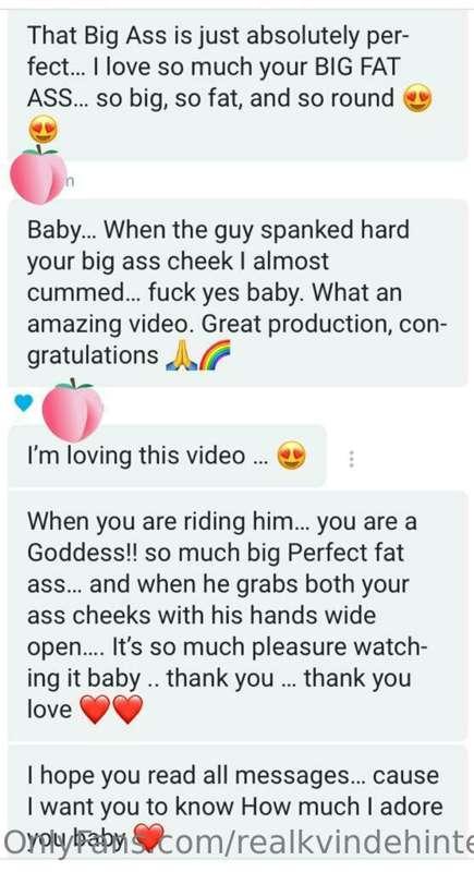 A lovely reaction to my latest sex tape 🥰
swipe ⏩️⏩️⏩️
Only ..