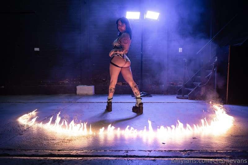 what’s hotter? the fire or my ass?
