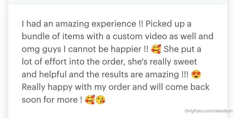 Remember, all my physical items and custom content are avail..