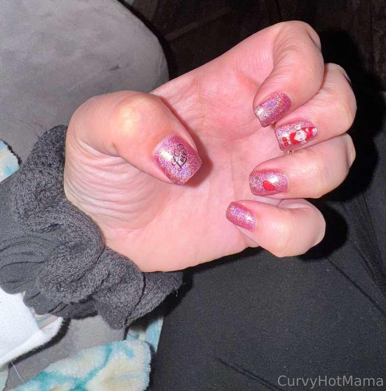 Would these pretty pink nails look good wrapped around your ..