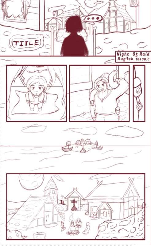 Viking Comic CMSN (WIP Sketch)