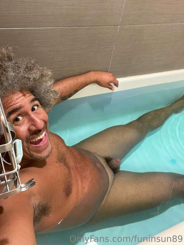 Me in the tub enjoying myself.  At the end is a video of me ..