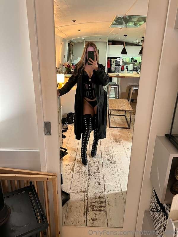 Trying on my new outfit for TG.. what do you think?
