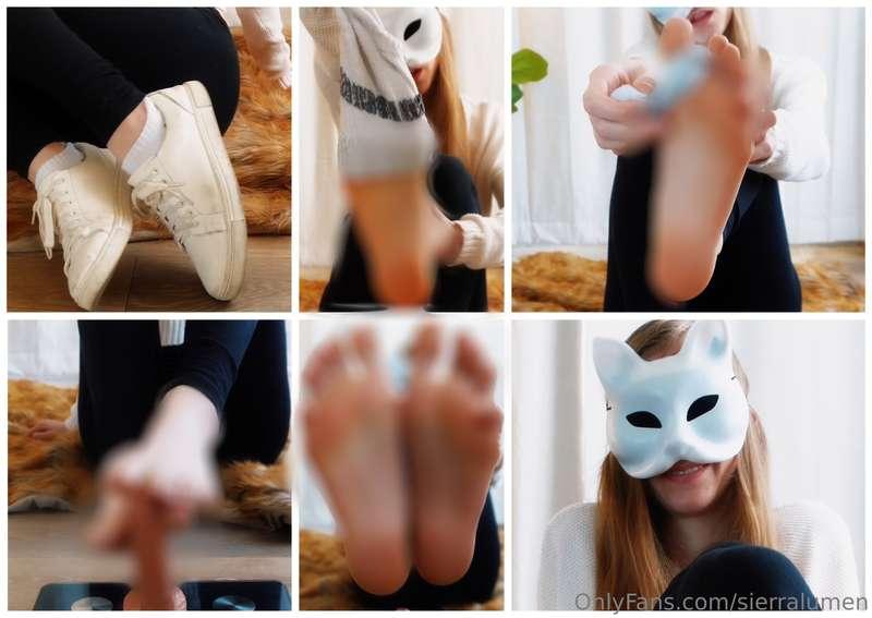 I start off by modeling my legs and feet while wearing some ..