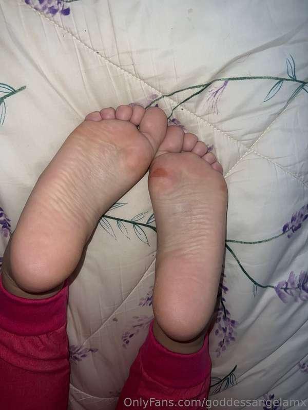 Today’s feet after work 🥵 who’s gonna spoil me?