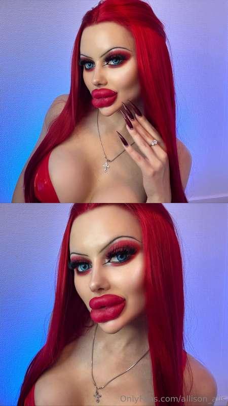 Guess what kind of video I did with freshly injected lips👄 