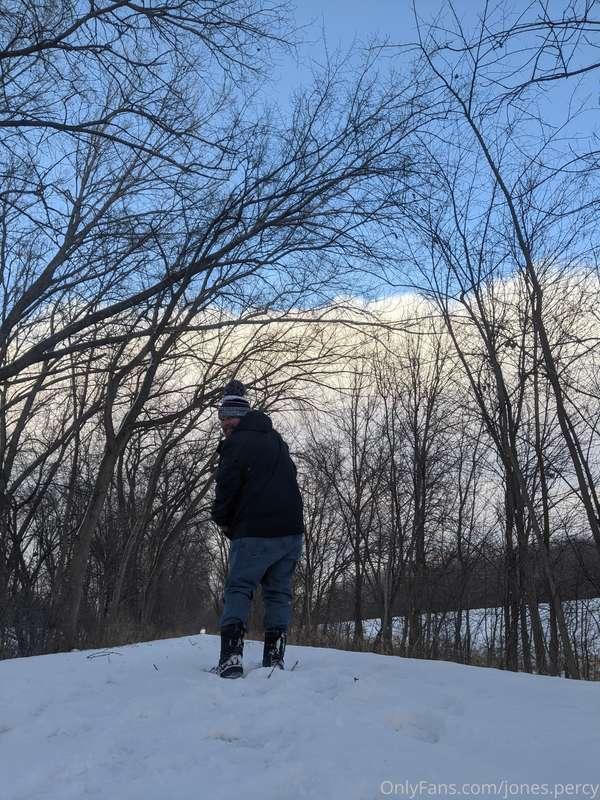 Don't be shy, come for a walk with me in the snow.