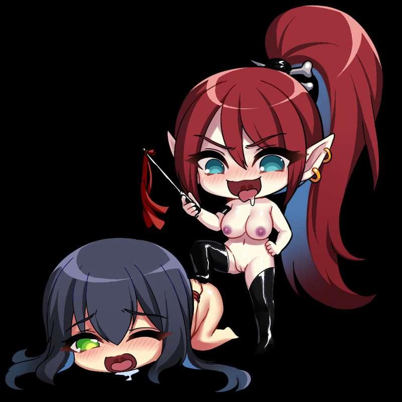 Bonus Art - Lewd Drukhari chibi set