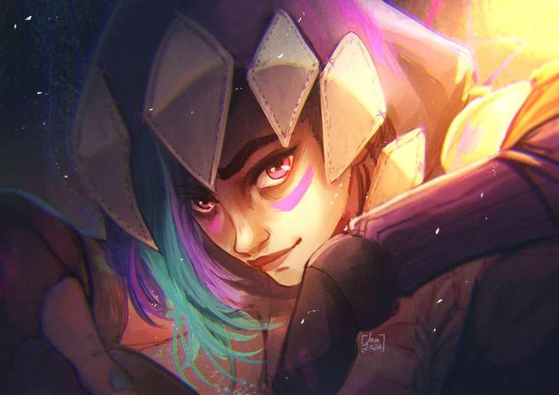 Paint the town blue\\ Arcane fanart