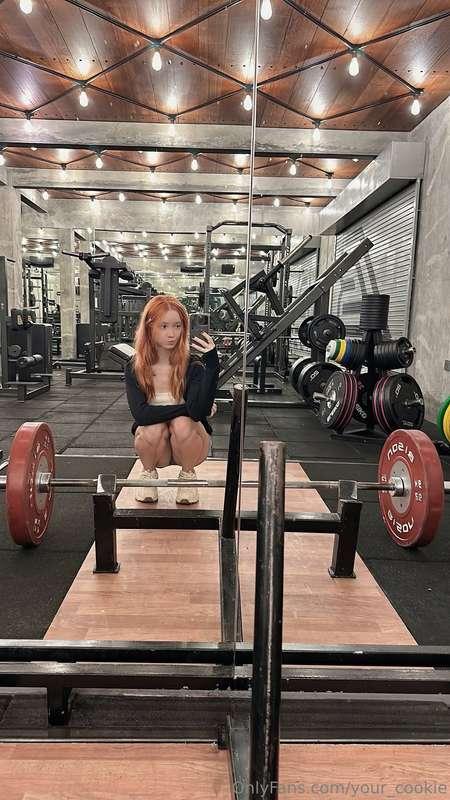 sometimes I look at that heavy barbell and wonder if I'll ev..