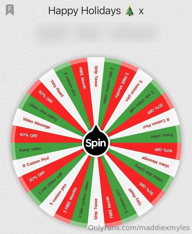 GAME TIME! 🎁  WIN EVERYTIME! 

$6 1 Spin - $10 2 Spins - $15..