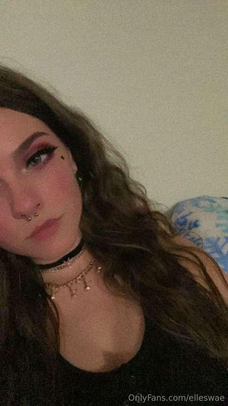 I did a cute lil thing w my makeup! I added a heart and I’m ..