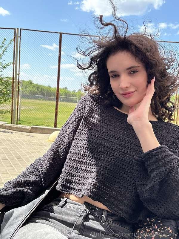 Today the wind styled my hair, and I just enjoyed the sun an..