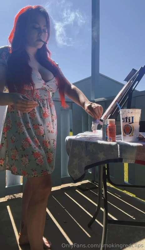 Did you know I’m a painter? Enjoy me chaining while I enjoy ..