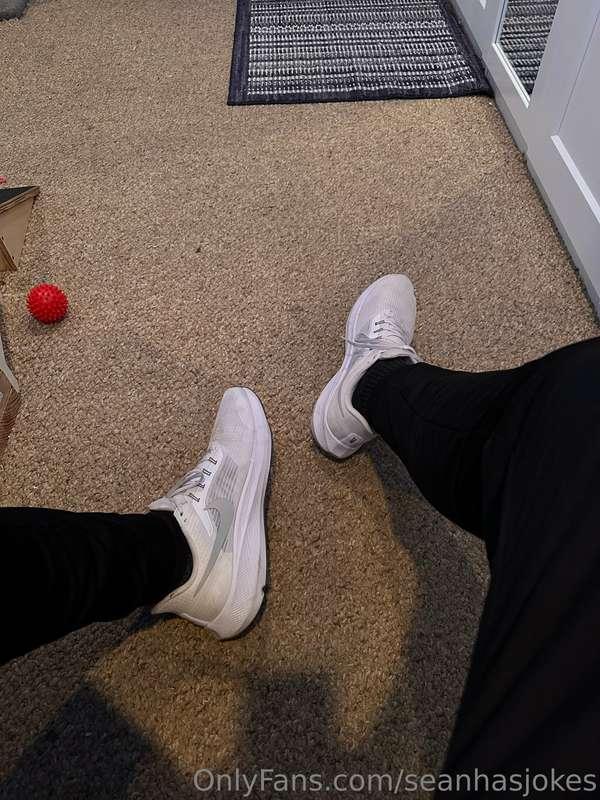 After a long hard day! Who’s gonna take these off for me🥰🫣