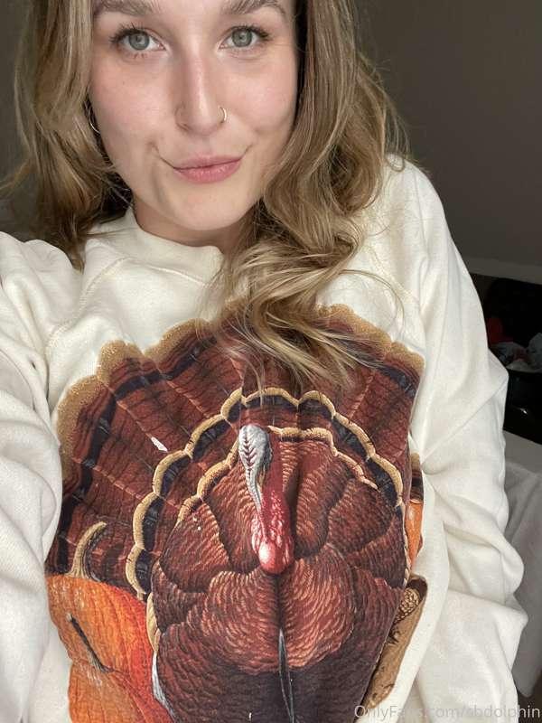 Happy Thanksgiving! Hoping I get stuffed nice and good later..