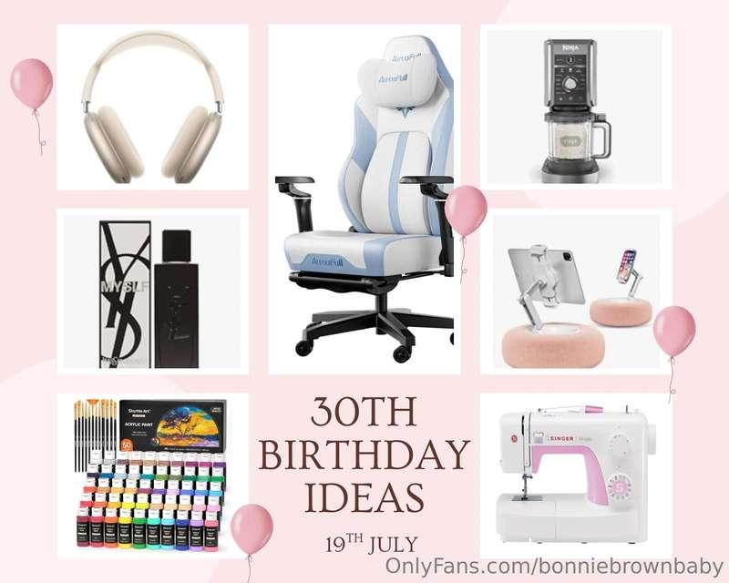 A lot of people are asking what I want for my birthday so I’..