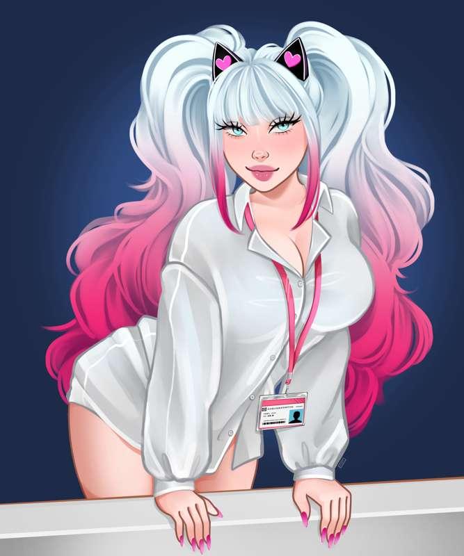 [EARLY ACCESS LEWD] your work shirt looks good on me~