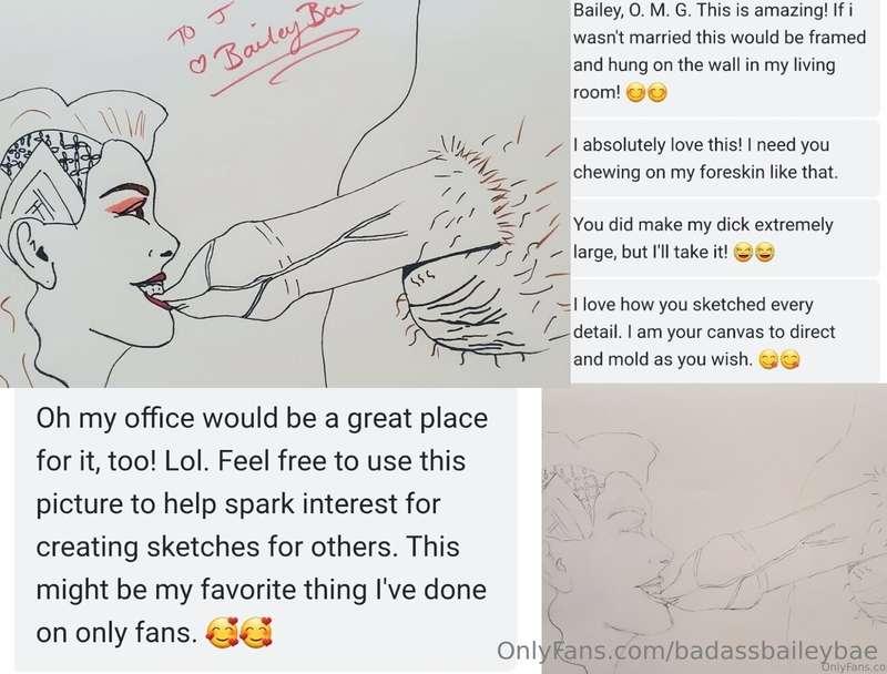 See your cock through my eyes, with a dick rate drawing! Thi..