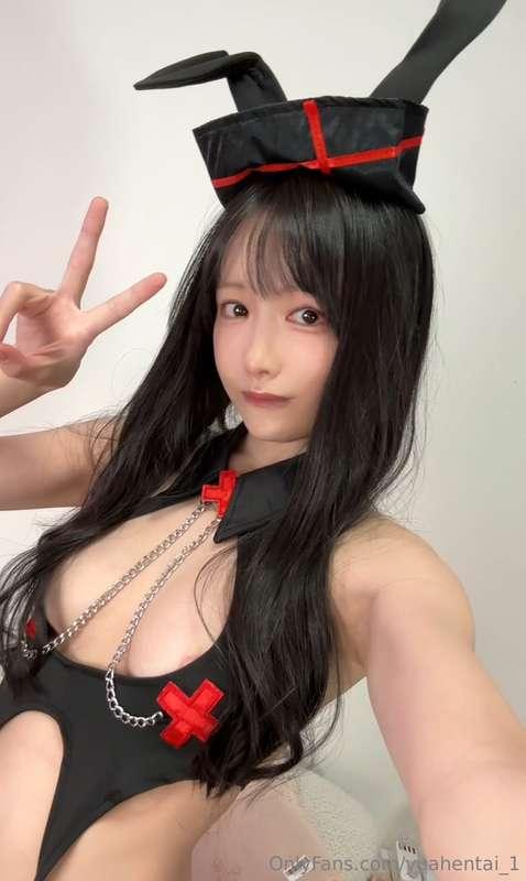 Bunny Nurse Cosplay (?)🤭💓I don't know for sure exactly what ..