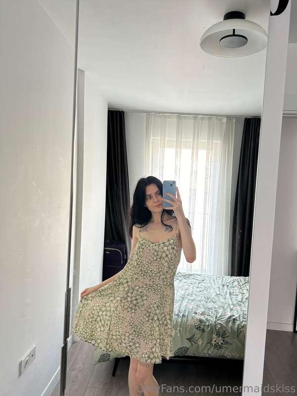 Twirling in my favorite floral dress and feeling oh-so-cute...