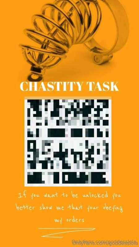 TASK TIME!! TASK TIME!! TASK TIME!! 😈😈Unlock this chastity t..
