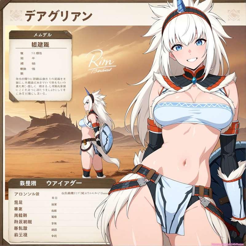 [Character Commission] Kirin Armor (Female) of Monster Hunter [Gen 2.5]