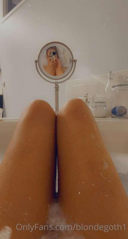 Bath time fun.