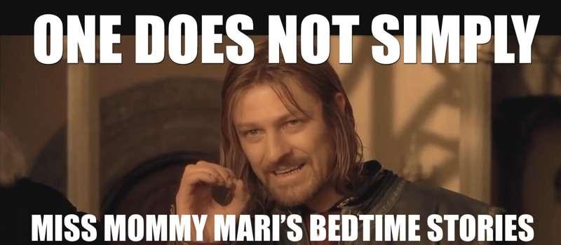 DON'T FORGET TONIGHT'S BEDTIME STORY READING!