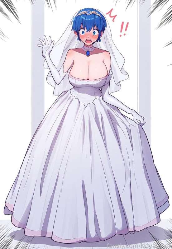 Marth TG Part 3

It's the day of the royal wedding, and Marth sees a beautiful royal bride in front of him...
but wait... that's HIS reflection! 

Marth takes control of his thoughts again, and tries to fight off his enchanted clothes once more. 
Unfortunately for Marth, in trying to escape the life of a princess- he might become a queen instead!

All characters within are 18+

PS: A little late, but here's the latest Marth chapter as promised! Living clothes are pretty rough to try and imitate with AI, and this chapter ended up requiring a lot more editing than I thought... Sorry for that cliffhanger btw. I would've loved to make this a 45-50 page finale chapter but I just didn't have the time.

I'll try and get out some WIP on Wednesday though so look forward to that!
(maybe Thursday or later depending on if 4th of July plans change. It'll be out sooner than later though I'm sure.)