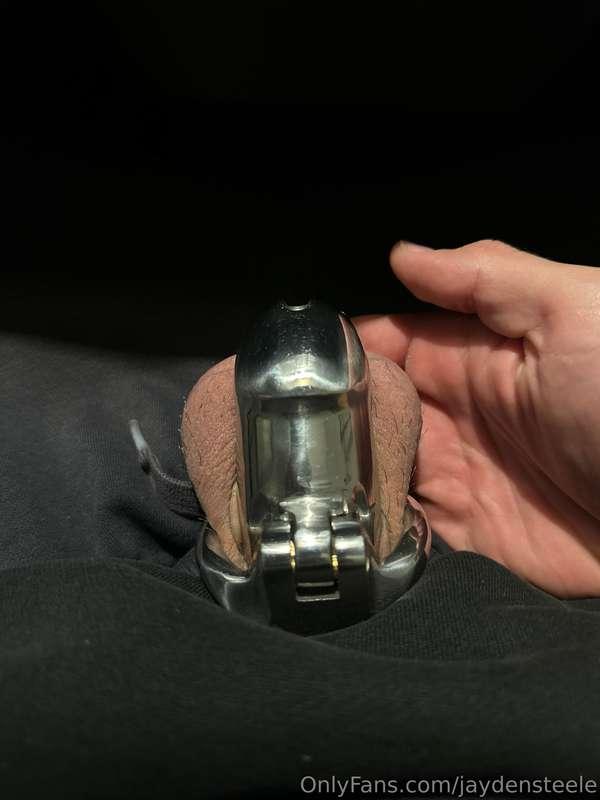 Chastity Check ✅  She locked me up the other day because I c..