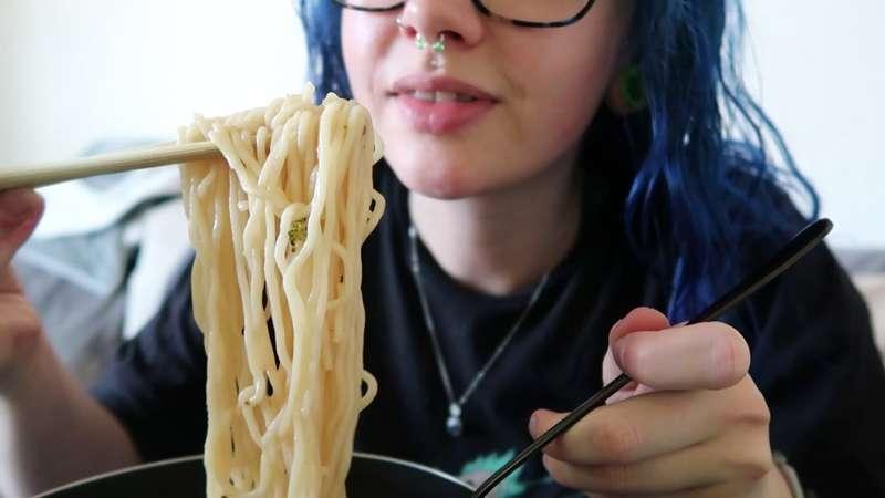 📣 EARLY ACCESS 📣 ASMR Eating Chicken Ramen With Homemade Chicken Stock, Veggies & Dumplings 🍜🥟