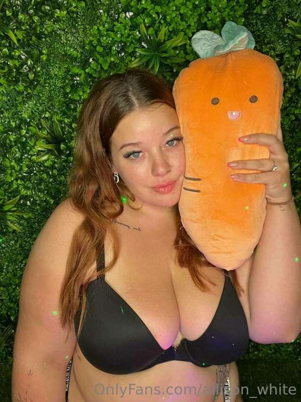 I think my innocent little carrot is disturbed until the res..