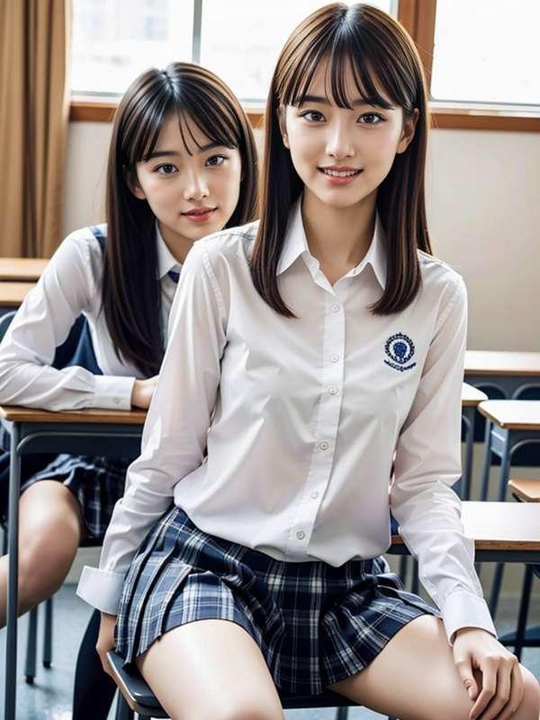 似てるって言われる…　People say we look alike...