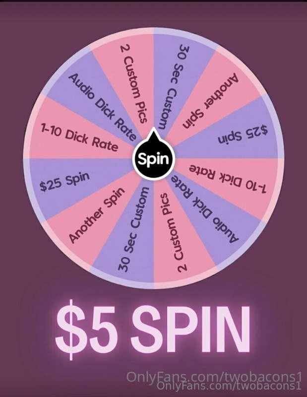 Have you had a chance to check out my spins 🎱🎲

Tip the spin..