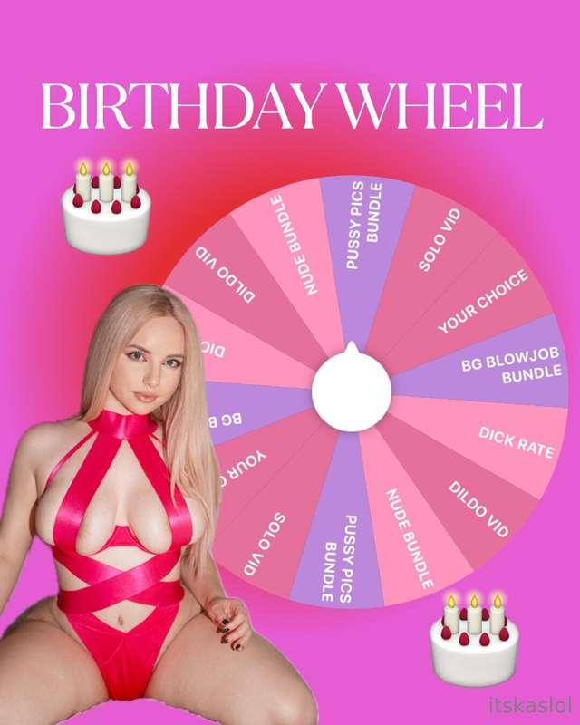 ## 🎂 BIRTHDAY WHEEL 🎂 
**Its almost my birthday! Spin this w..
