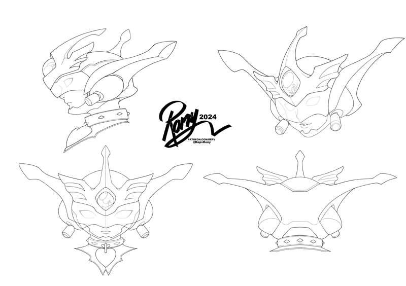 ANGEL BLADE HELMET COMMISSION 3D 