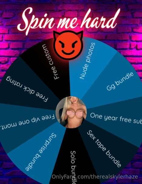 ***💦CUM spin my wheel baby💦*** Take a shot on it babe..  💦$2..