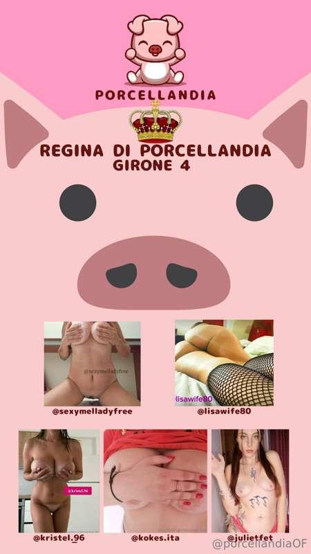 REGINA DI PORCELLANDIA (OTTOBRE)
GIRONE 4 - scorri per le fo..