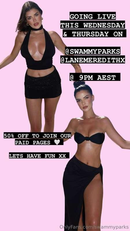 Going LIVE with my bestie tonight and tomorrow! 9pm ❤️ @lane..