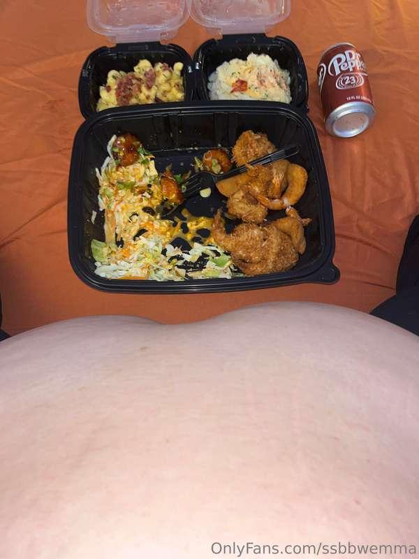 I always do this thing where I start eating immediately befo..