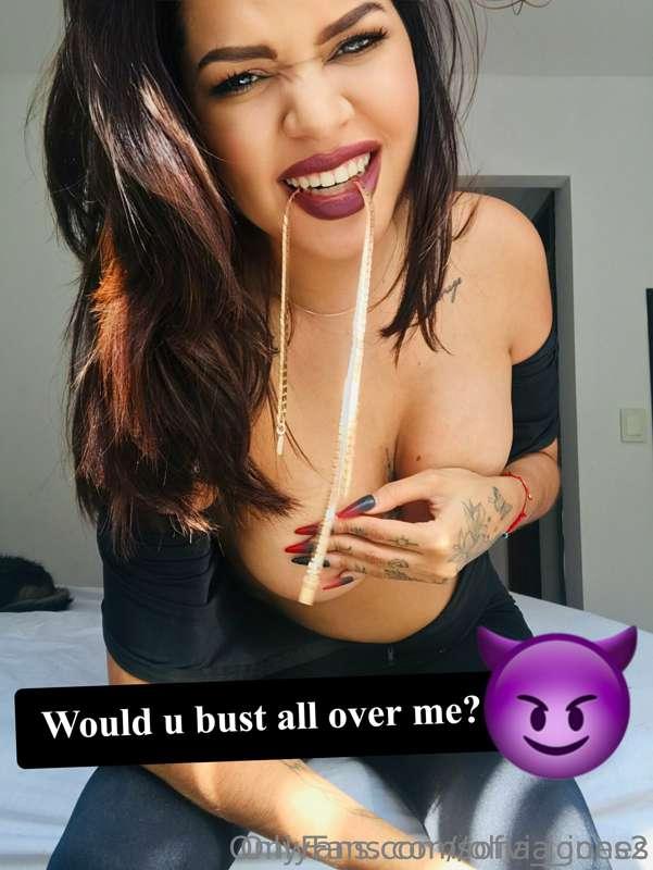 A new challenge for you... cum all over my tits after a roun..