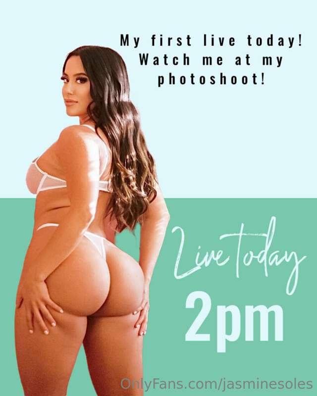MY FIRST LIVE TODAY YOU BETTA BE THERE 😘😈 (California time)