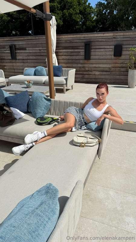 After I’m done playing tennis I’ll be ready to play with you..