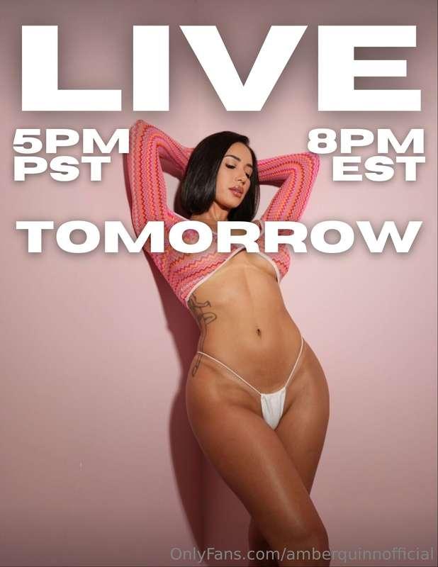 GOING LIVE TOMORROW!!! 5pm PST/8pm EST 💕 like this post if y..