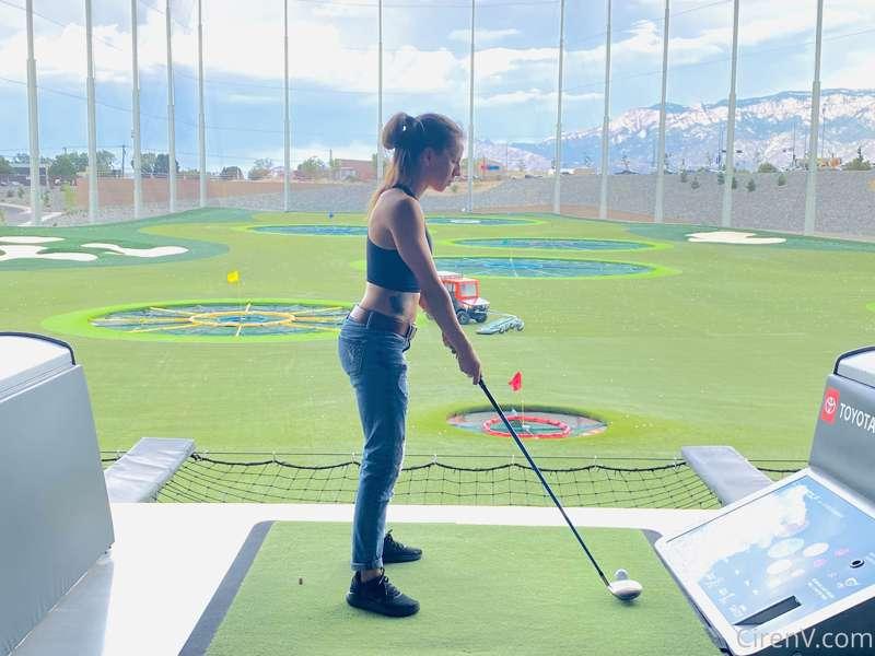 At top golf ⛳️ tonight.
