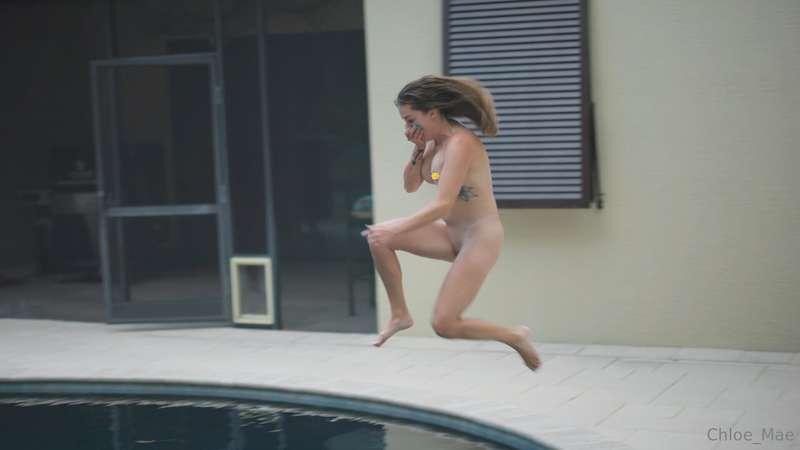 Ever seen a naked cannon ball? The video is live on the wall..